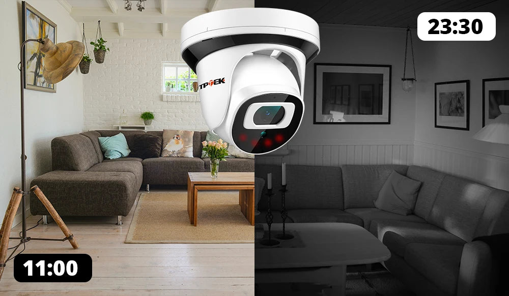 4MP WiFi vnútorná bezpečnostná kamera s nočným videním a upozorneniami na pohyb