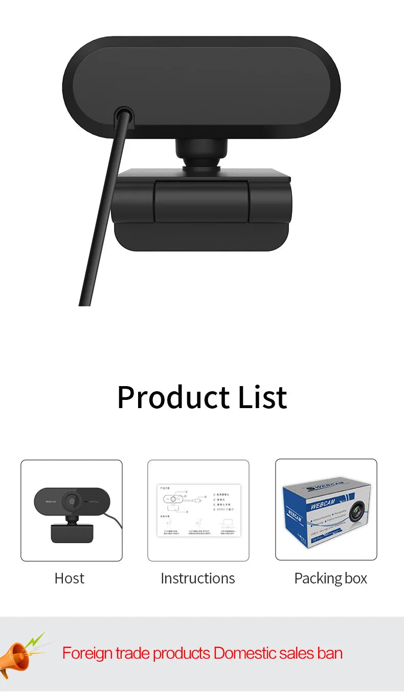 Webcam 4K 1080P Mini Camera 2K Full HD Webcam With Microphone 15-30fps USB Web Cam For Youtube PC Laptop Video Shooting Camera