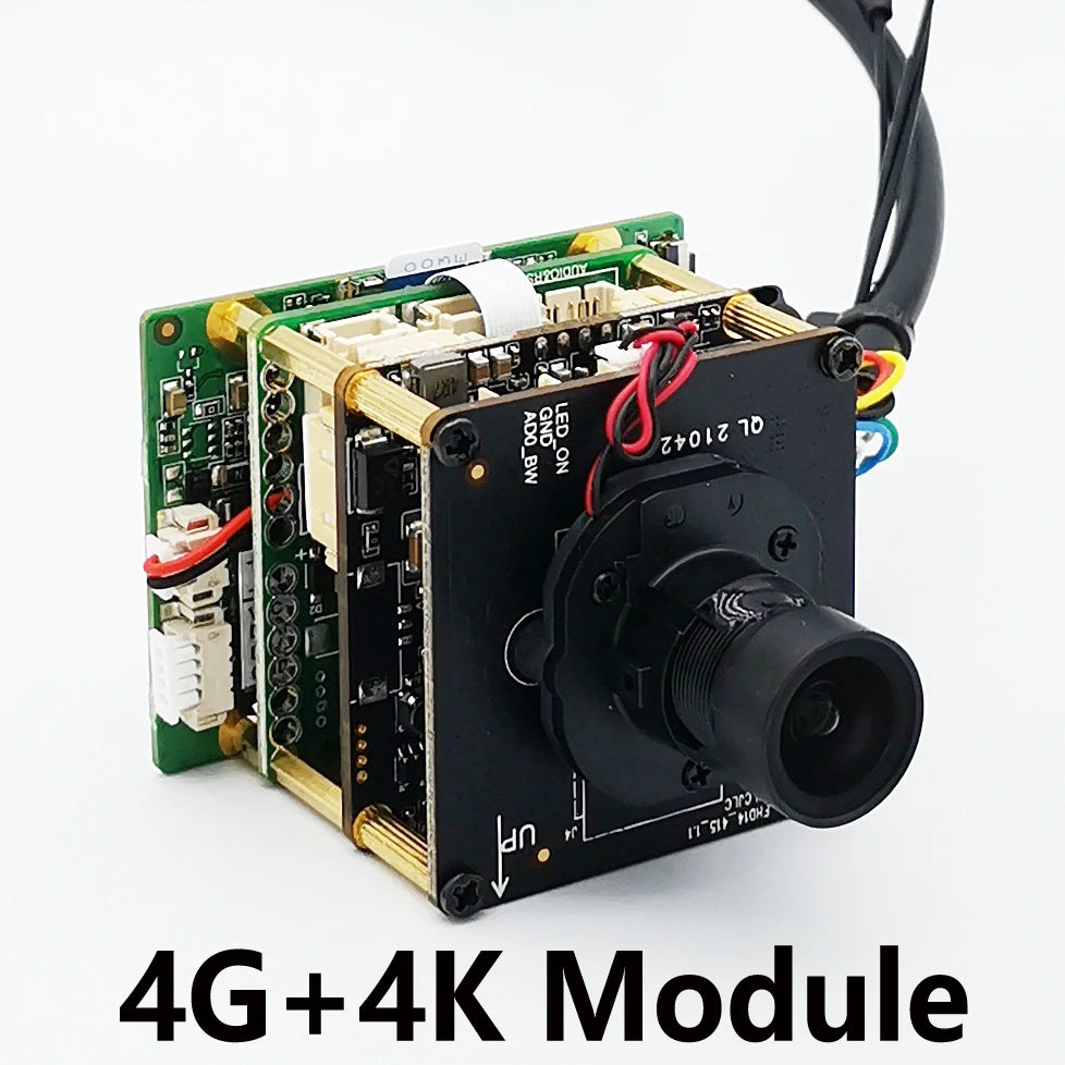 4G SIM-kaart IP-netwerk WiFi 4K 8MP cameramodule