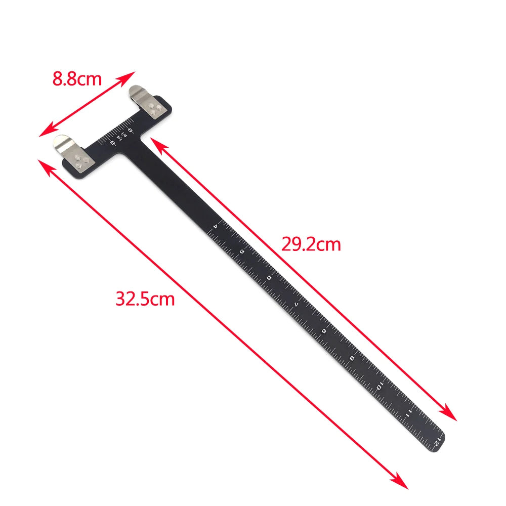 Aluminium boogschutters T-vlak (T-schaaf) — Mete­rische & inch-schalen