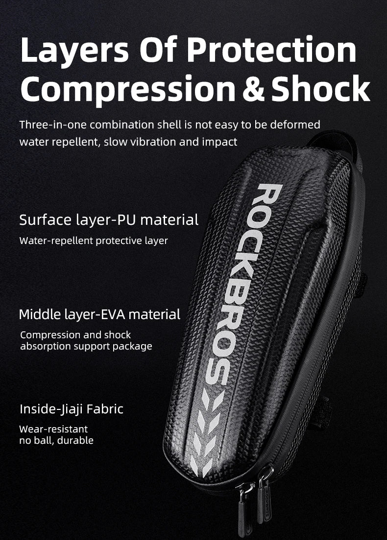 Waterproof Front Frame Bike Bag for MTB and Road Bikes