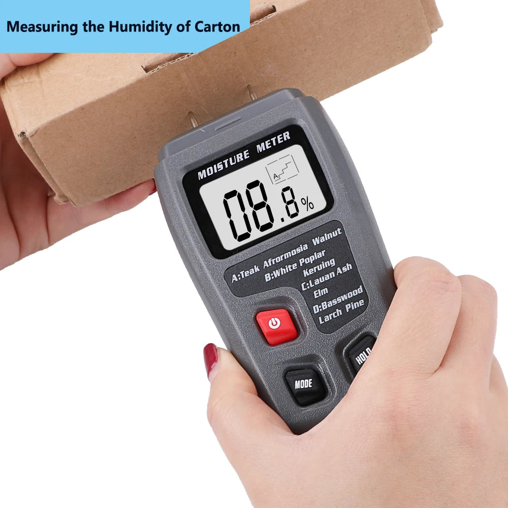 Digital Wood Moisture Meter with Species Modes