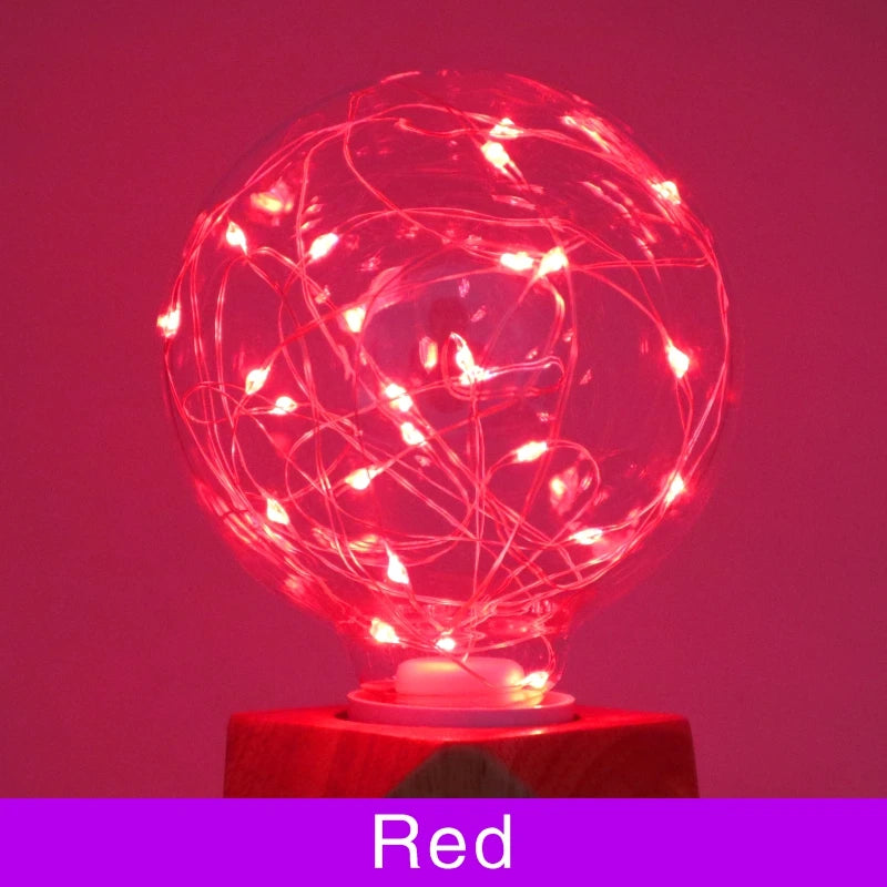 E27 G95 dekoratív LED gömbizzó