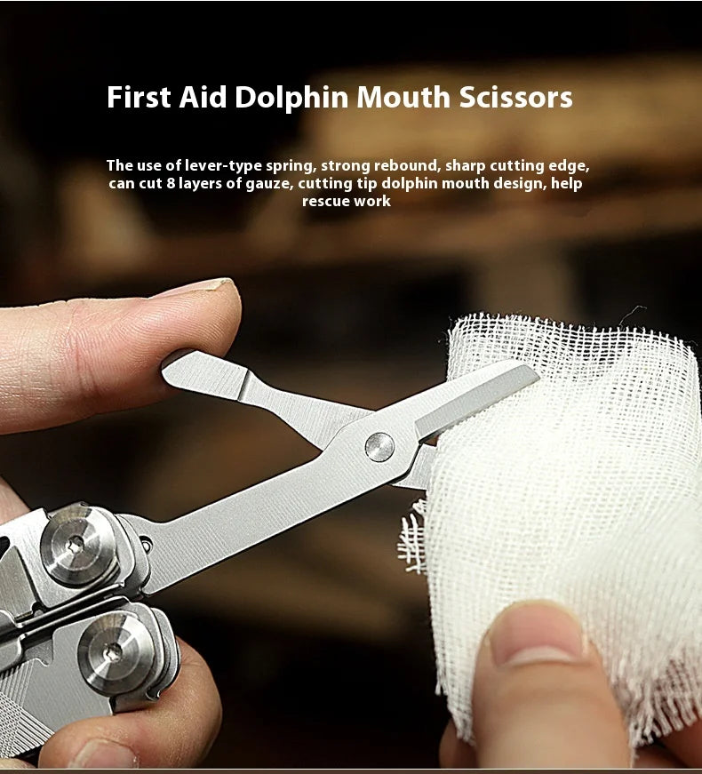 Folding Stainless-Steel Pliers Multitool