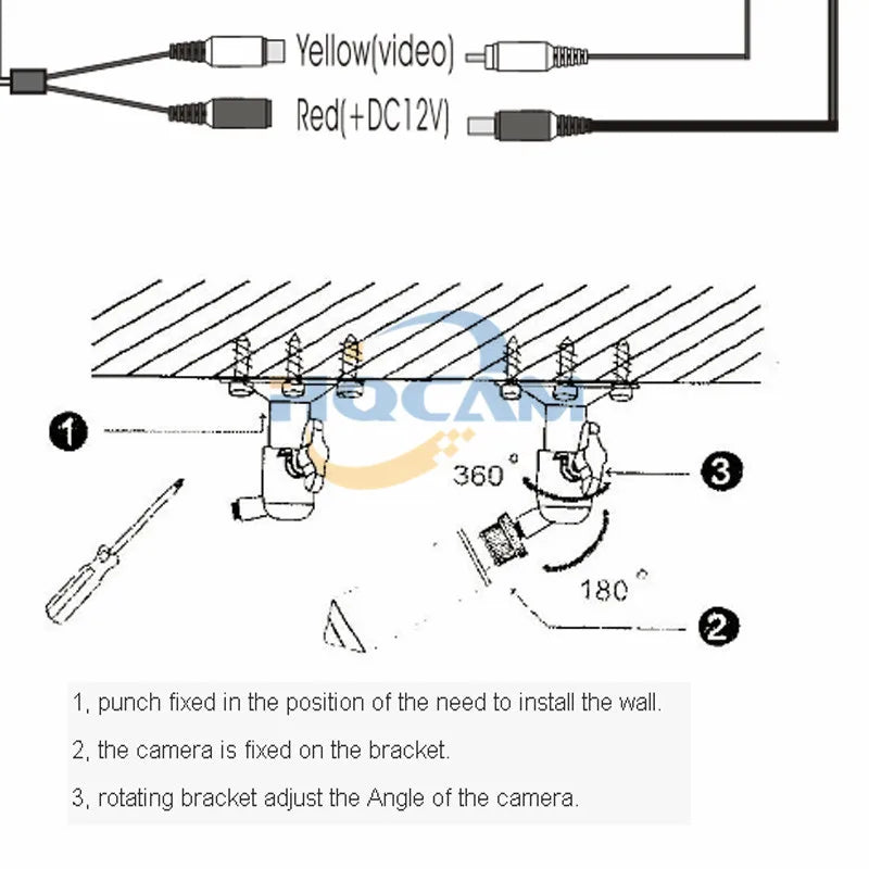 600TVL CCD Mini Bullet Camera with 3.6mm Lens, IP66, DC12V
