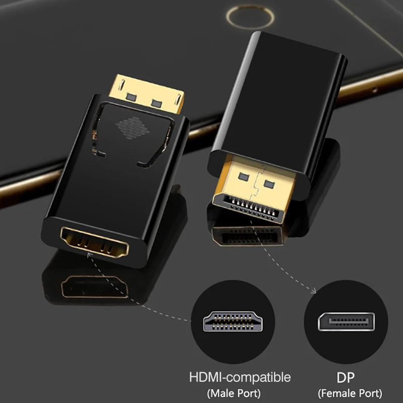 Adaptateur DisplayPort mâle vers HDMI femelle