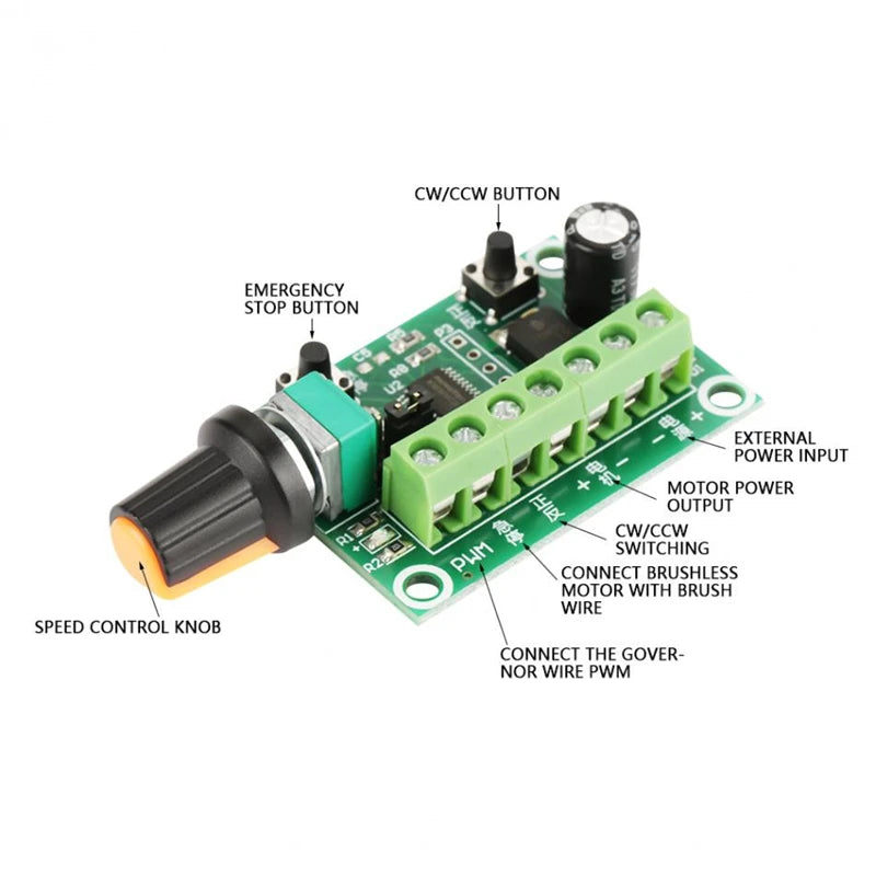 6–30 V PWM Speed Controller for Compatible BLDC Drives