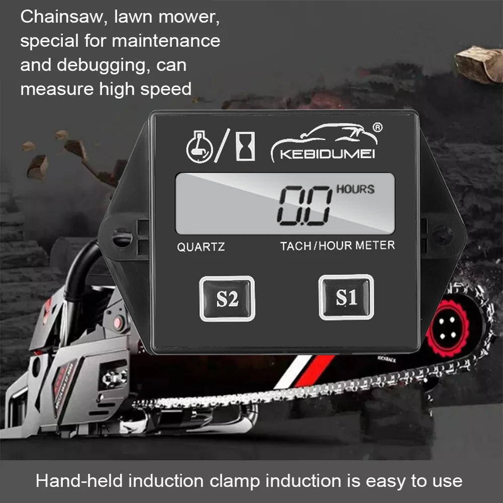 Inductive Engine Tachometer and Hour Meter