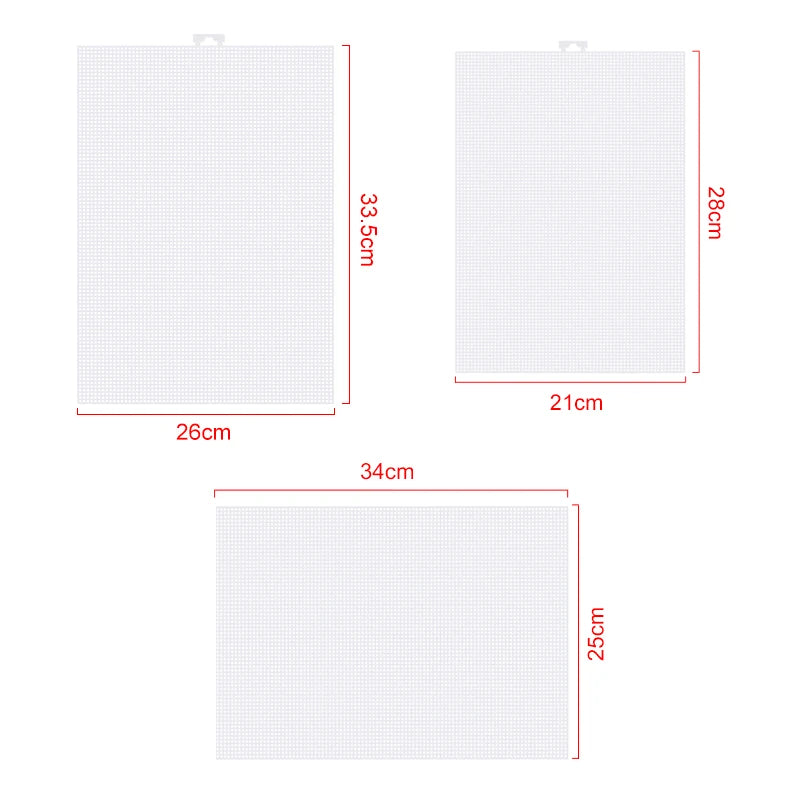 PE Plastic Mesh Canvas Sheet, Size and Grid Options