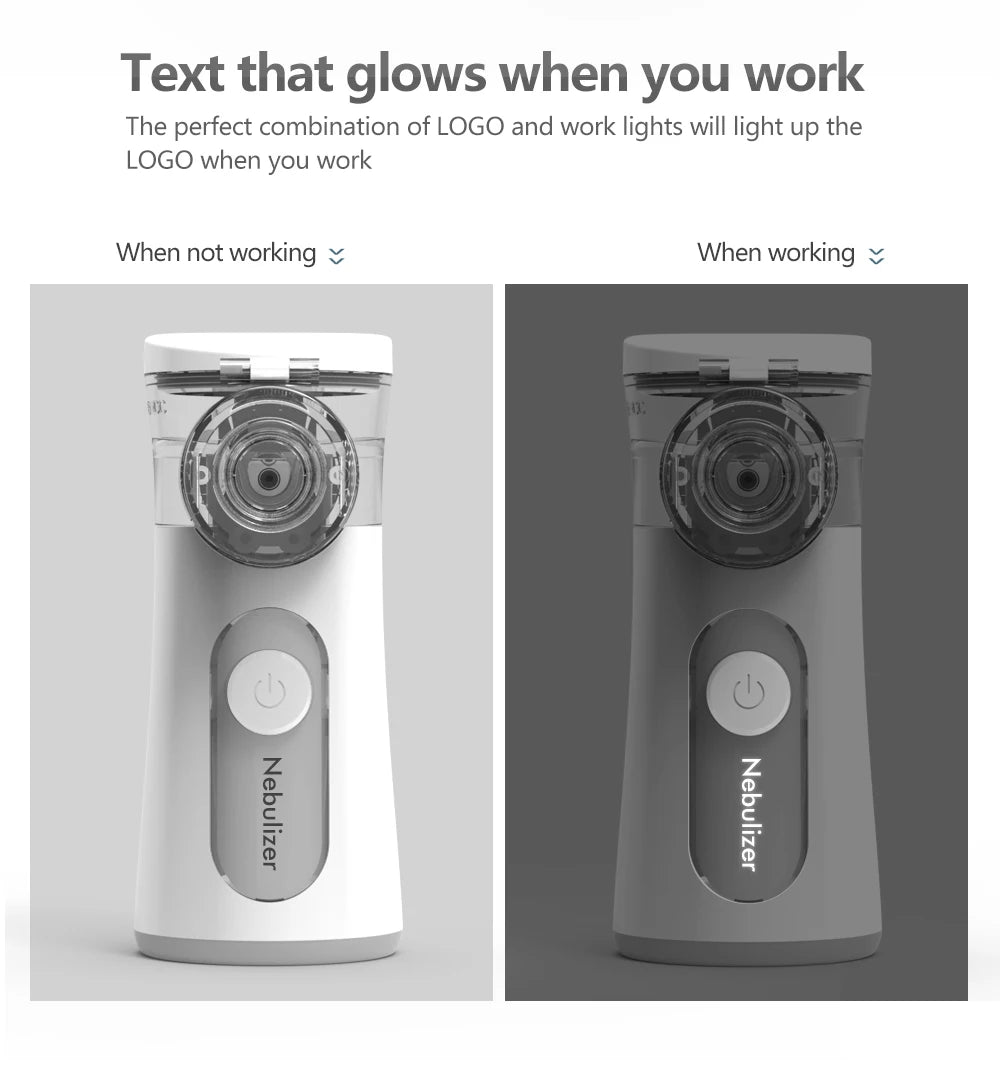 Handheld Portable autoclean Inhale Nebulizer Mesh Atomizer silent inhaler nebuliser inhalator for kids nebulizador portatil 