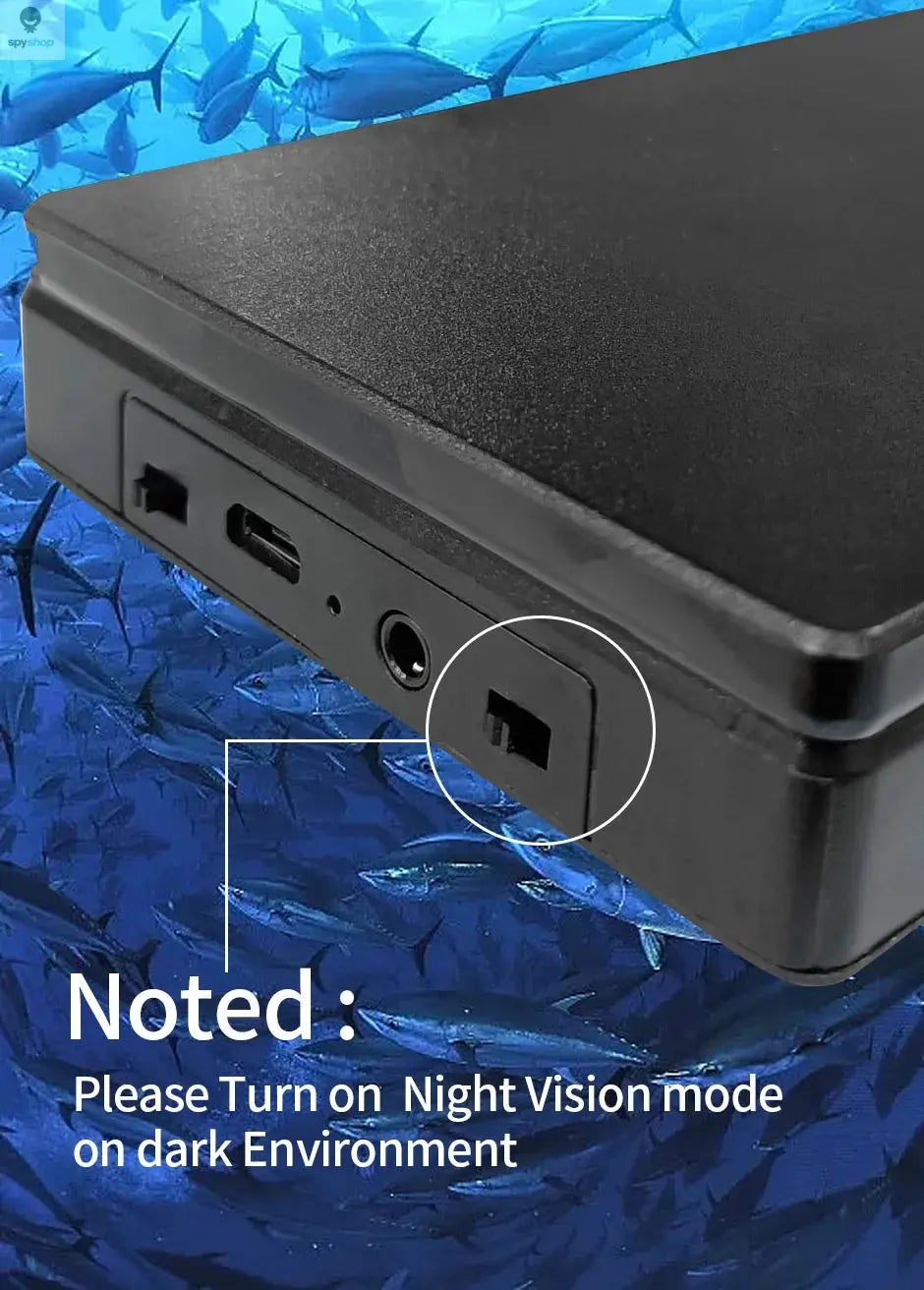 HEERAK Portable Fish Depth Finder Water Handheld 1080P 4.3 Inch LCD Fish Finder Underwater 220° Fishing Camera With Night Vision Spy-shop.com