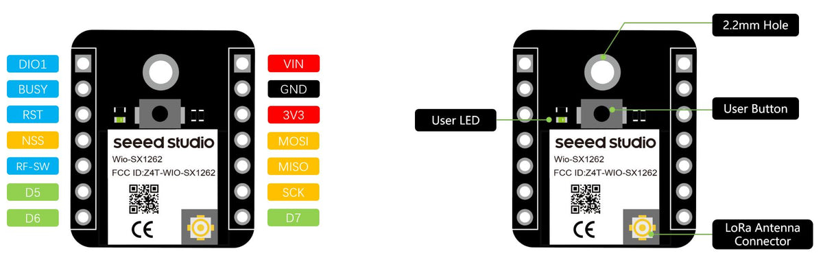 ESP32 S3 LoRa Meshtastic LoRa Module SX1262 868MHz 915MHz Antenna XIAO ESP32S3 for Meshtastic LoRa Starter Kit, LoRaWAN, WiFi, B