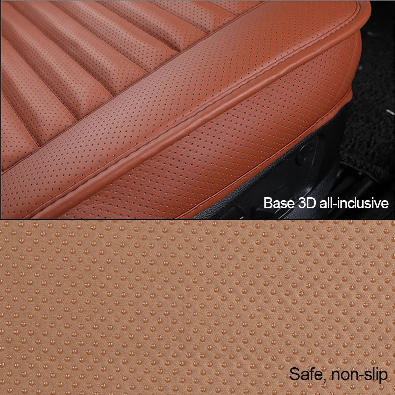 SEAMETAL Leather Seat Covers Car Cushion Four Seasons Automobiles Seat Cover Universal Pad Mats Protector for Car Seat