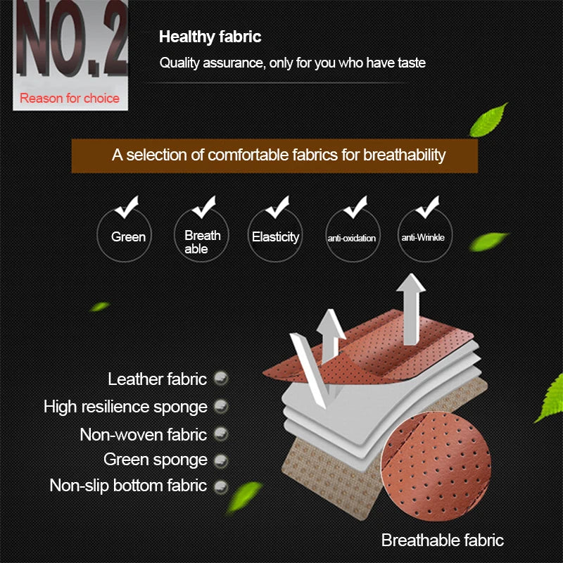 SEAMETAL Leather Seat Covers Car Cushion Four Seasons Automobiles Seat Cover Universal Pad Mats Protector for Car Seat