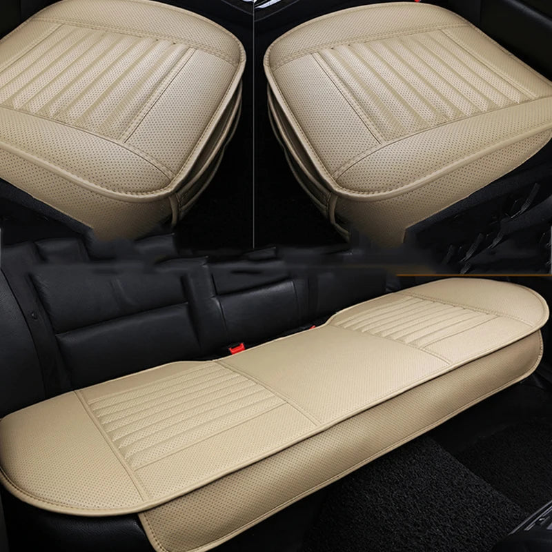 SEAMETAL Leather Seat Covers Car Cushion Four Seasons Automobiles Seat Cover Universal Pad Mats Protector for Car Seat