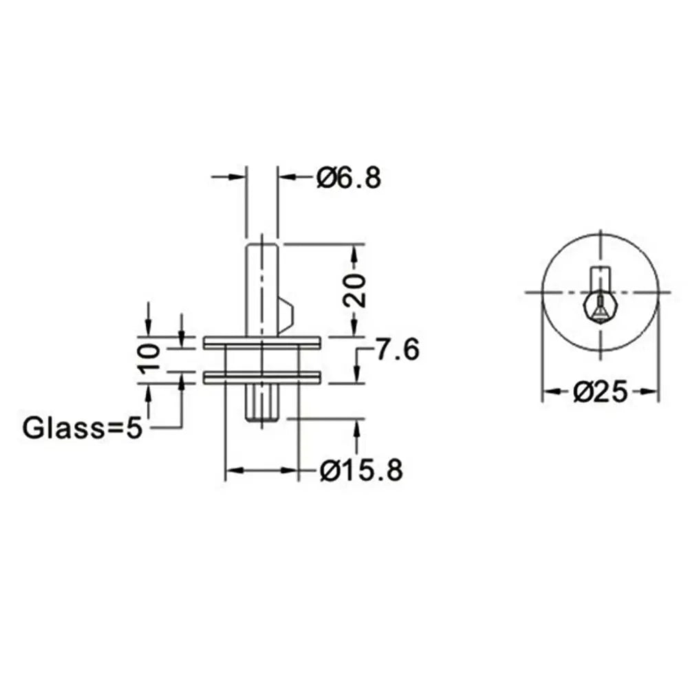 CYL170 Sliding-Glass Cabinet Lock