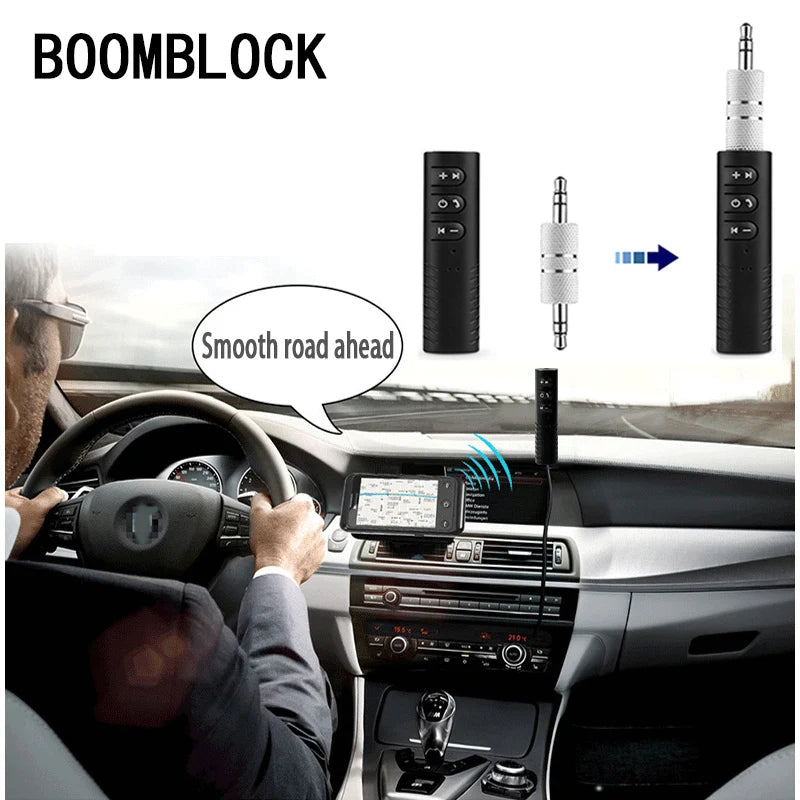 Receptor de audio Bluetooth AUX con adaptador de 3.5mm