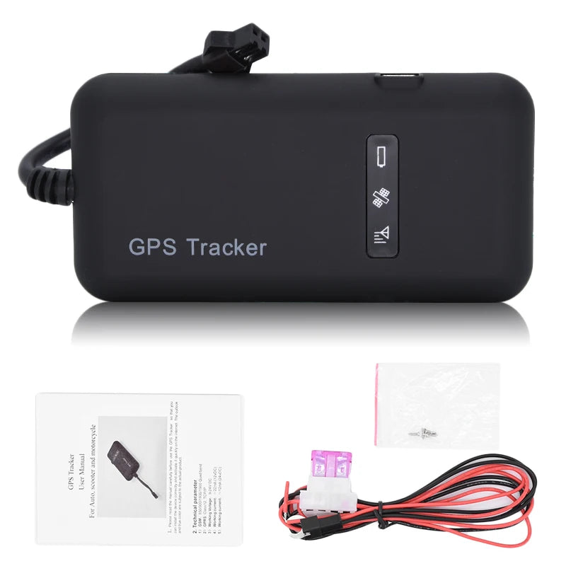 GT02D Με 4 αγωγούς, εντοπιστής GPS οχήματος μοτοσικλέτας TK110 GT02A ACC, Συναγερμός δόνησης, Oil-Cut με ρελέ, Android Apple APP
