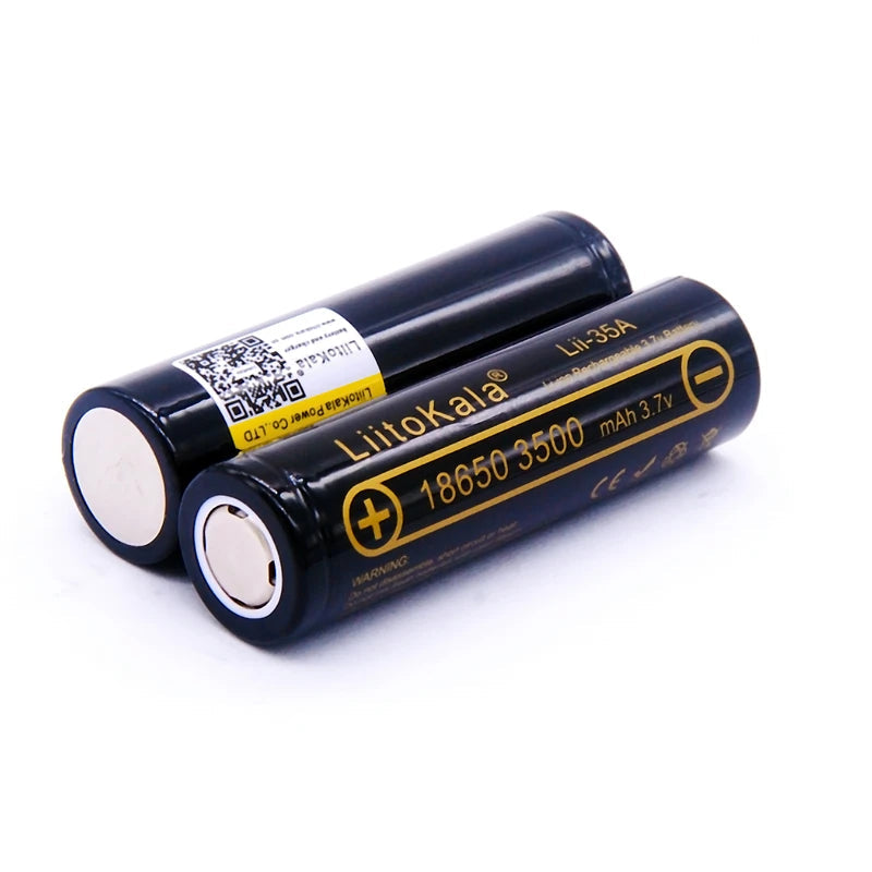 1-30pcs LiitoKala Lii-35A 18650 3500mAh 3.7V Li-Ion Rechargeable Battery 10A Lithium Battery High Drain For Flashinglight Vaping 