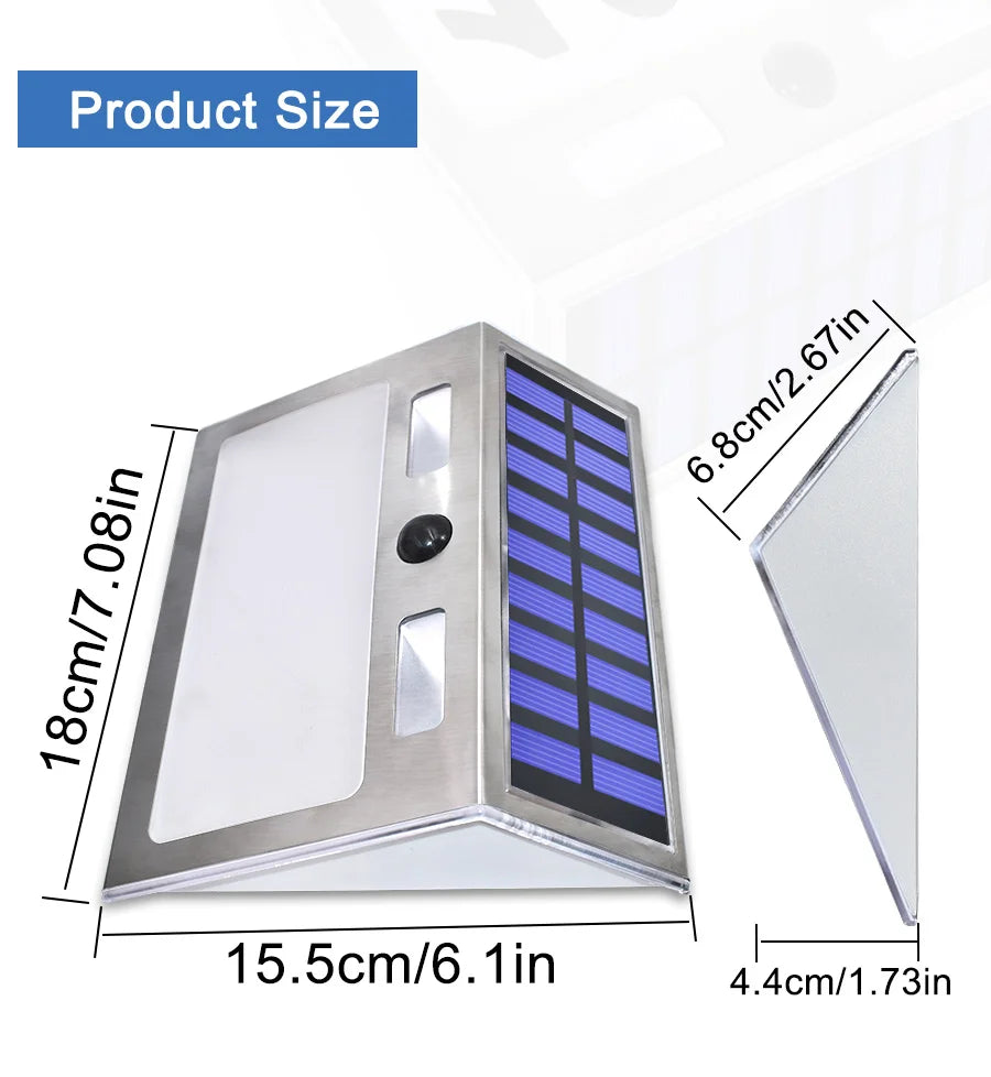 Solar House Number Plaque Light with Motion Sensor LED Lights