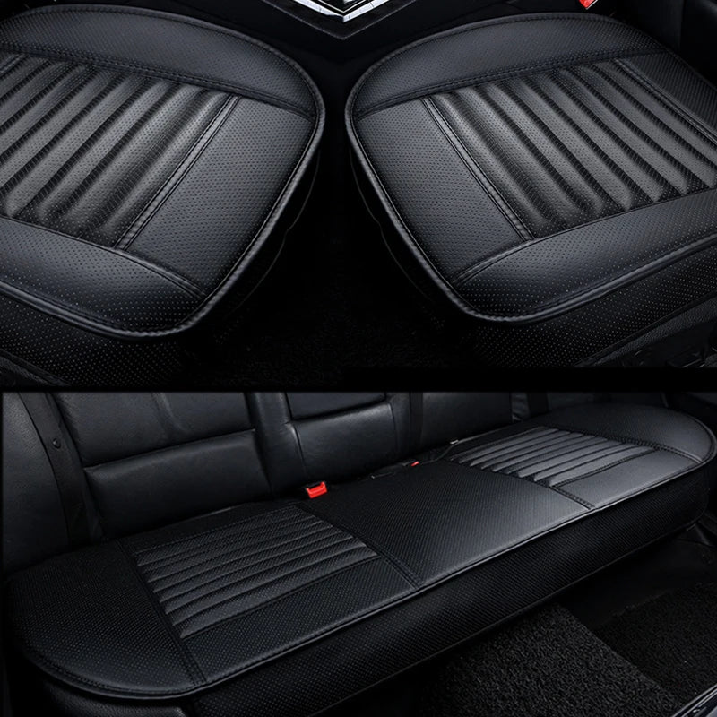 SEAMETAL Leather Seat Covers Car Cushion Four Seasons Automobiles Seat Cover Universal Pad Mats Protector for Car Seat