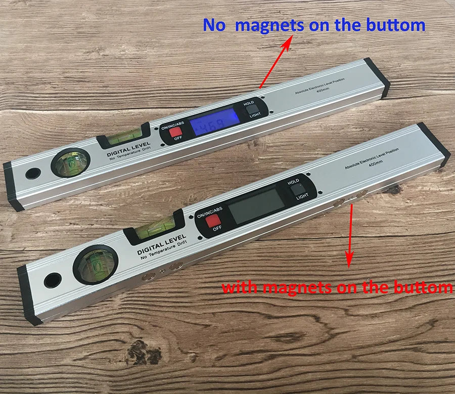 Digital Angle Finder Level 400mm 360° Inclinometer with LCD
