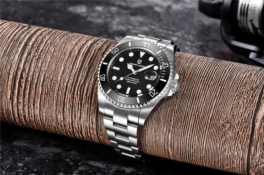 Pagani Design Automatic Dive Watch 10Bar Sapphire Steel Men