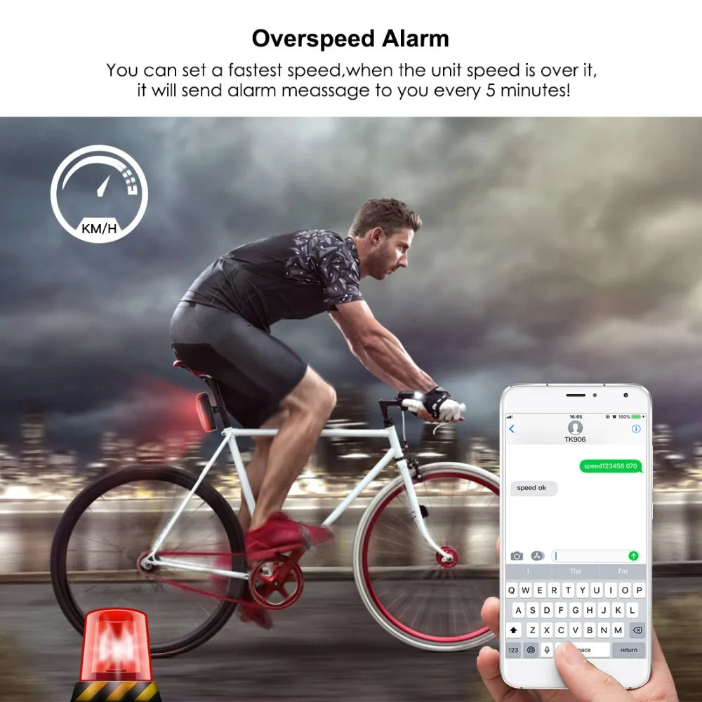 4G Bicycle GPS Tracker TK906 with Real-Time Tracking & Long Standby