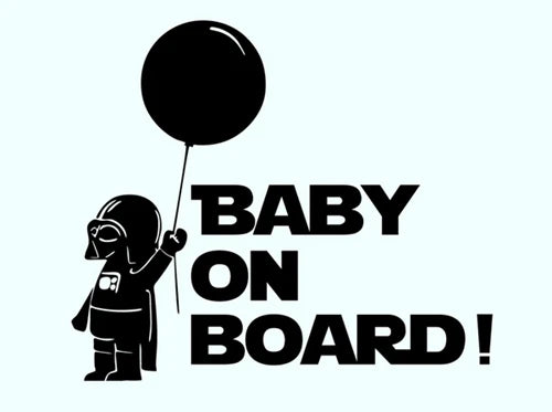 Decalcomania del veicolo "bambino a bordo".