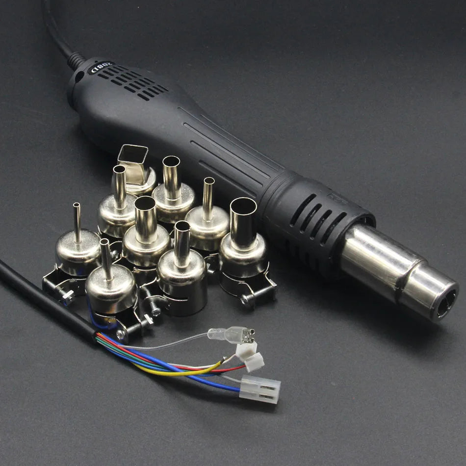 Hot air rework station 850 hot air gun/ handle Heating element Heat Nozzle Tool Kits For saike yihua Soldering Stations