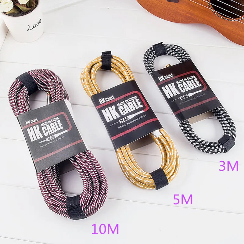 Afskærmet instrumentkabel, 6,35 mm, 3m, 5m eller 10m