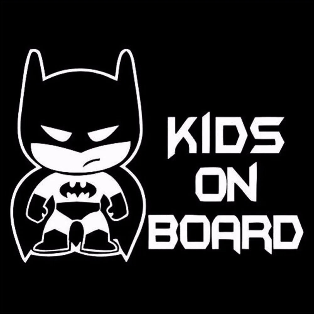 Car Sticker Kids Baby On Board 19*13.9cm Funny Car Decal Reflective Laser 3D Car Stickers Vinyl Car Styling Black Silver