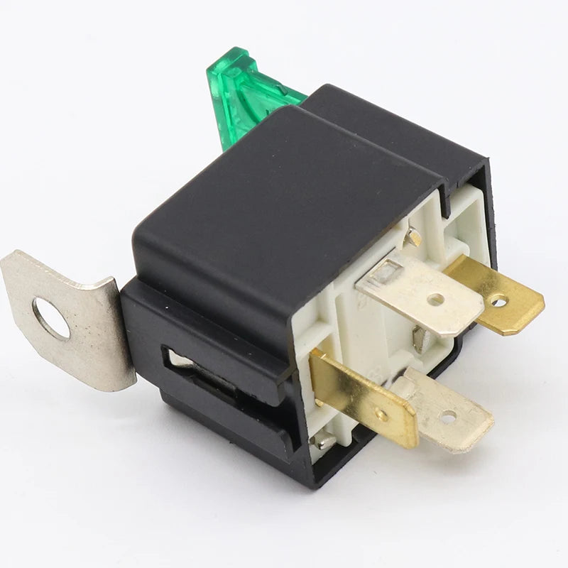 Relais automobile 12 V à quatre broches avec fusible, 30 A