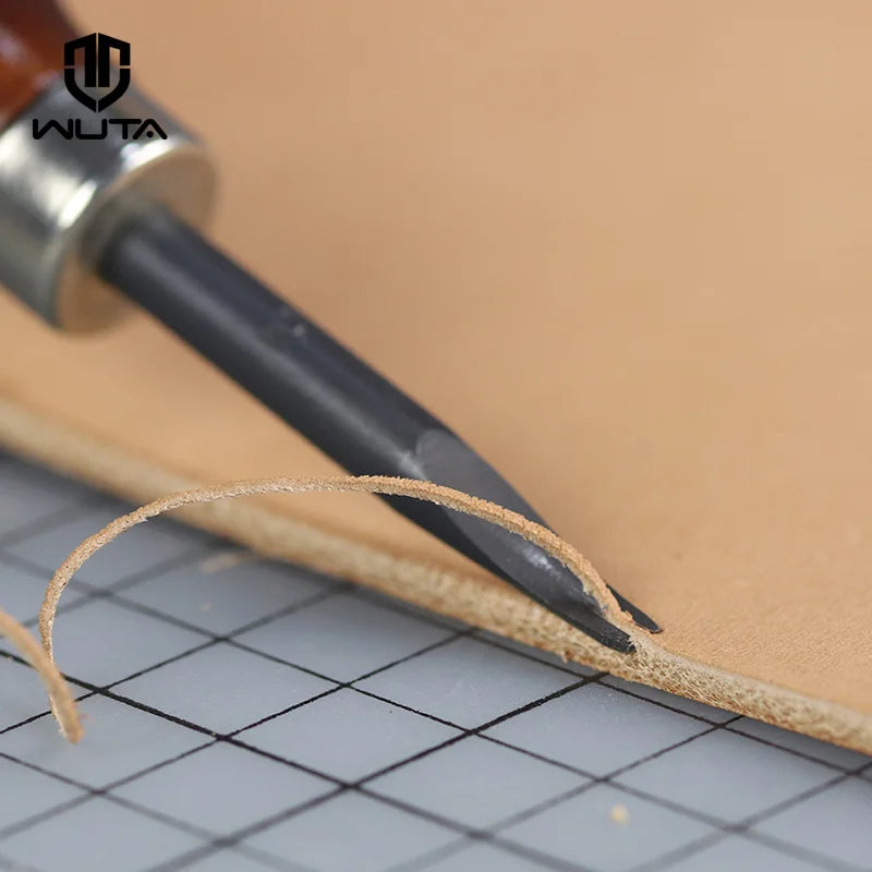 Wooden-Handle Leather Edge Beveler