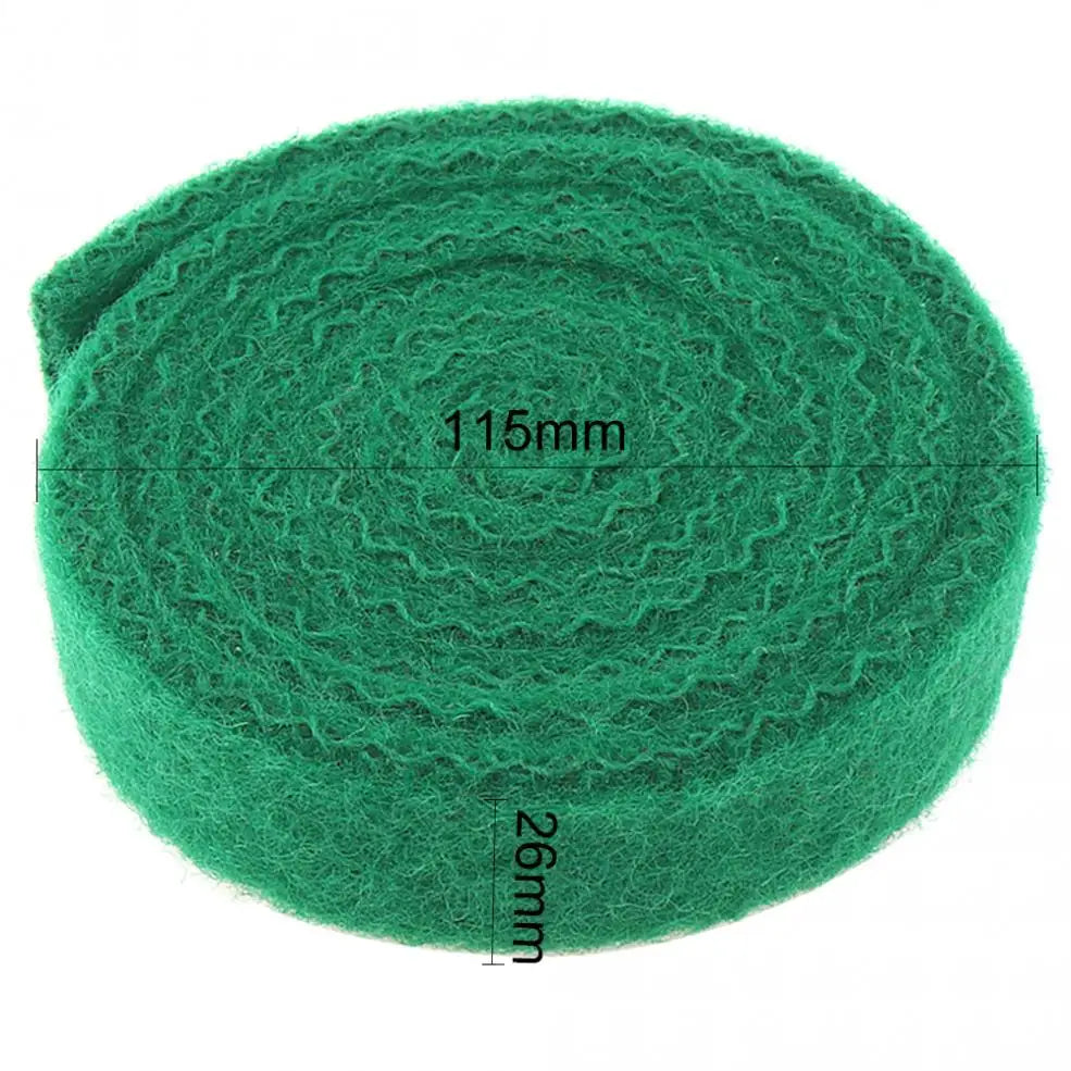 Green Piano Back-Key Cloth Strip, 1300 × 25 × 8 mm