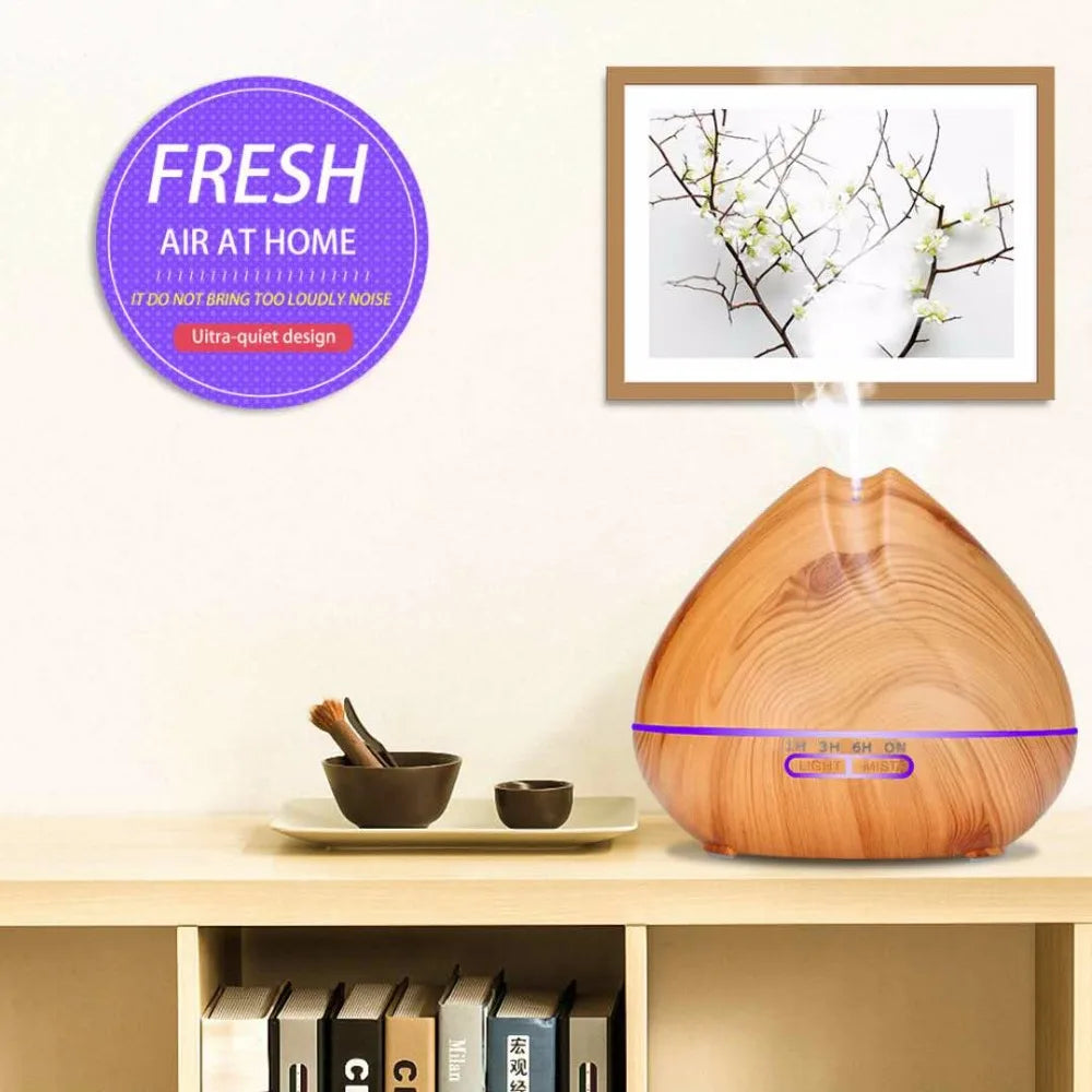 Humidificador ultrassónico e difusor de aromas com controlo remoto