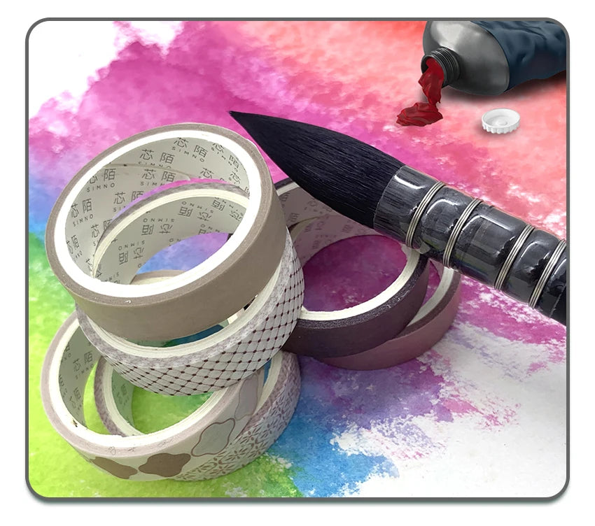 Umělecký ručně malovaný akvarelový štětcový pero