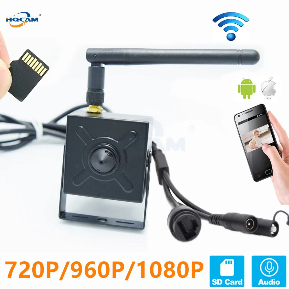 Indoor Wireless IP Camera with Audio, Onvif and TF Card Slot