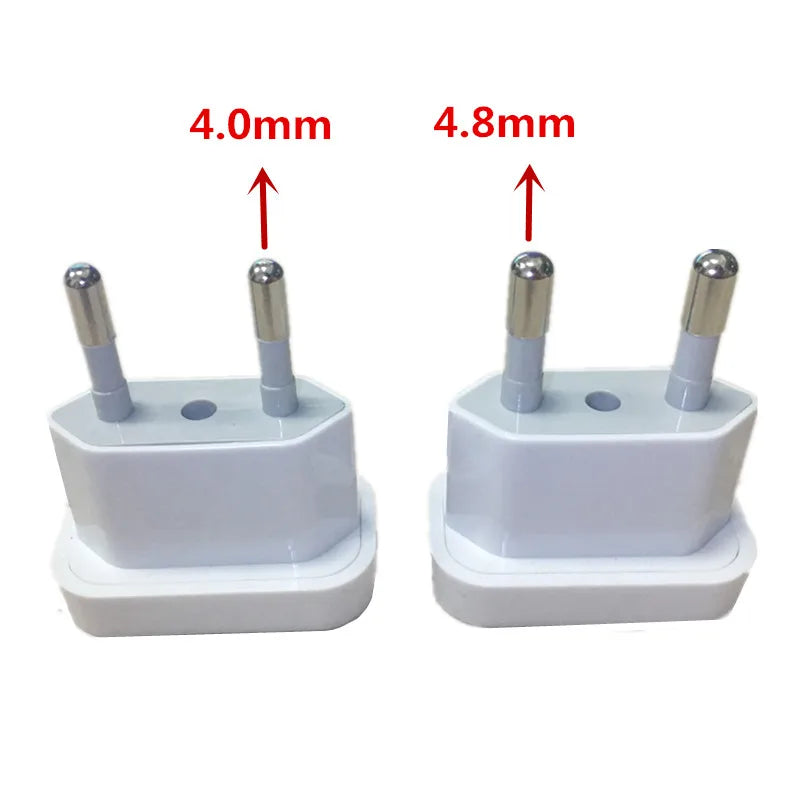 1pcs Power Plug Adapter US To EU Euro Europe Plug Power Plug Converter Travel Adapter US to EU Adapter Electrical Socket 