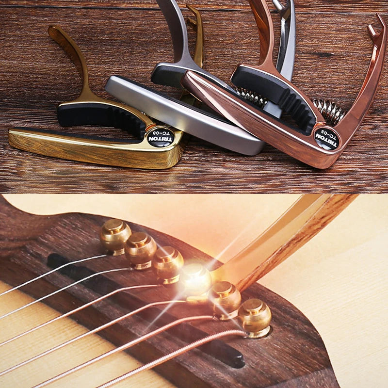 Quick-Change Guitar Capo with Silicone Padding