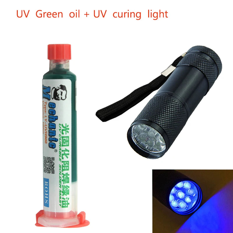 Mască de lipire UV pentru PCB cu iluminare de curing de 9 LEDuri