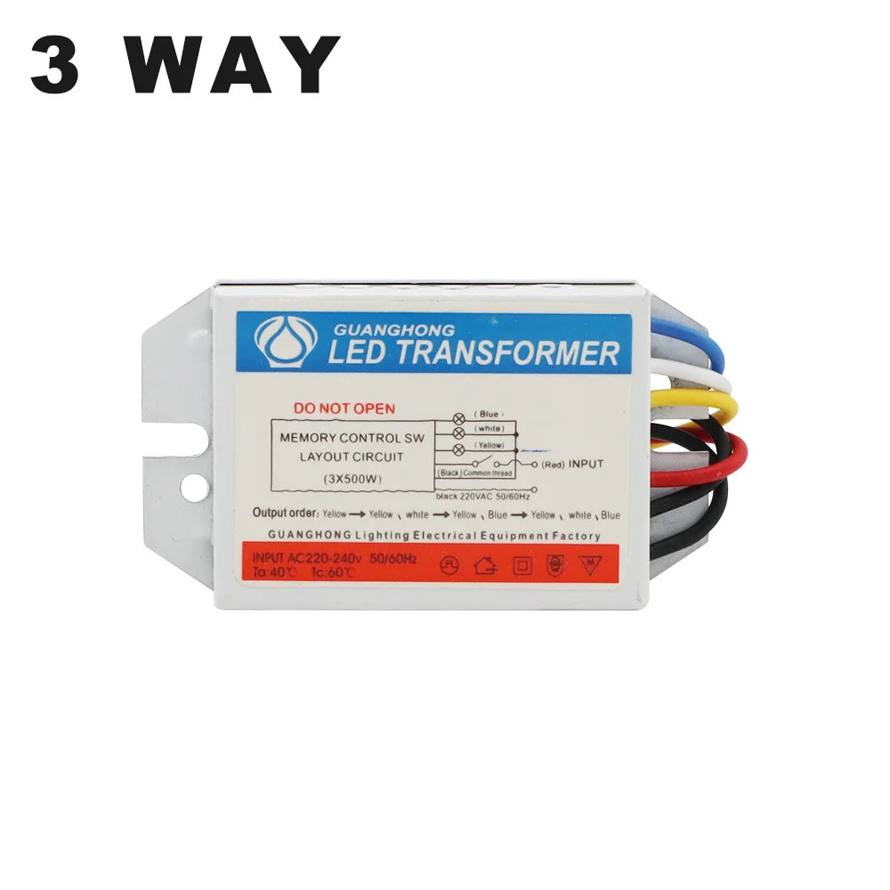 Interruptor sequencial de teto para dois/três circuitos