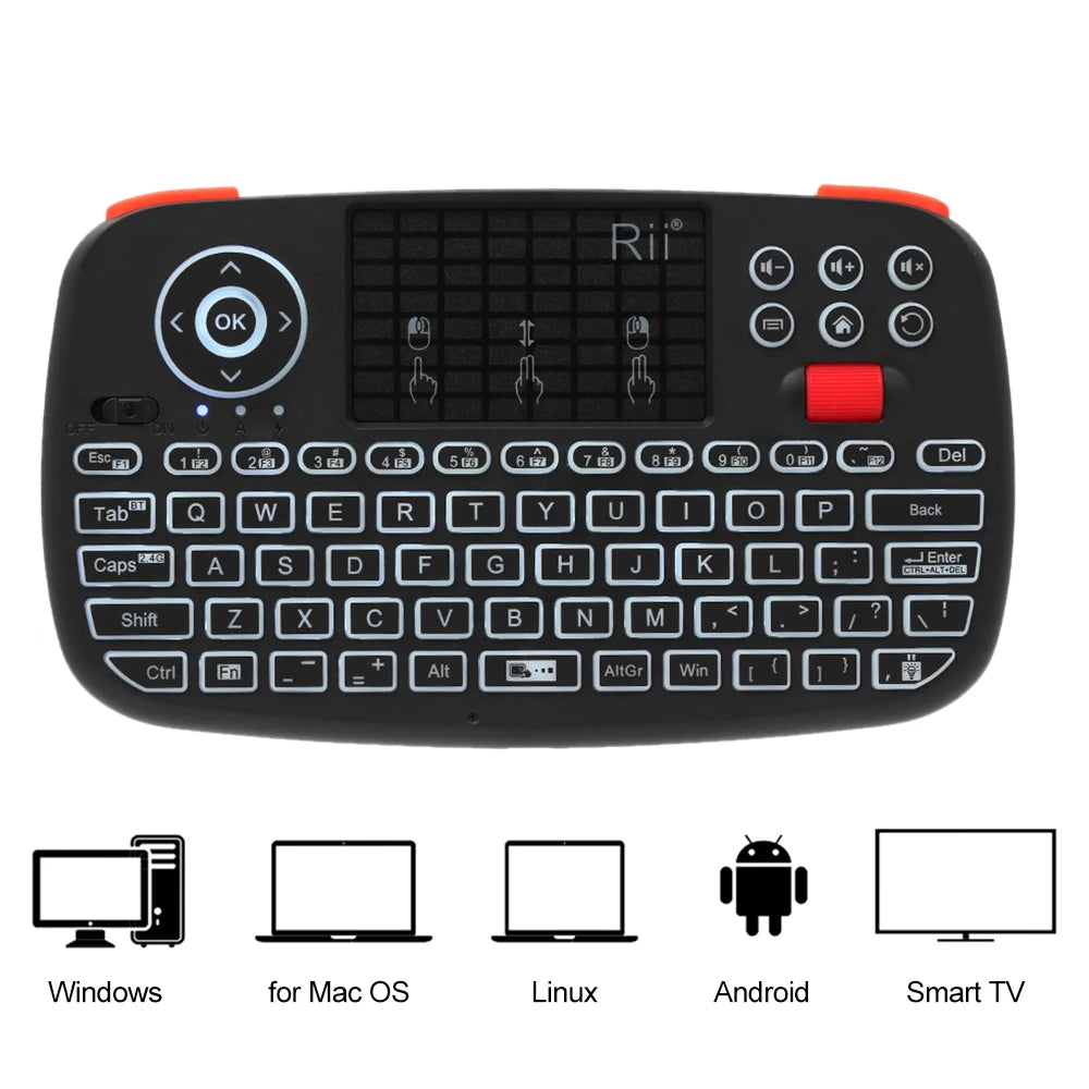 I4 Mini Wireless Keyboard with Touchpad
