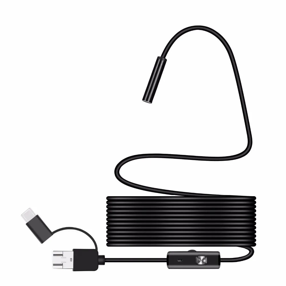 8mm 1080P HD USB Endoscope Camera with 8 LED Flexible Cable
