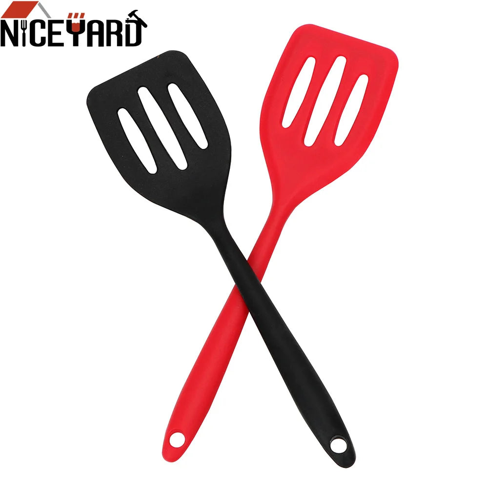 Egg Fish Frying Pan Scoop Silicone Turners Cooking Utensils Spatula Fried Shovel Gadgets Kitchen Tools Cooking Accessories 