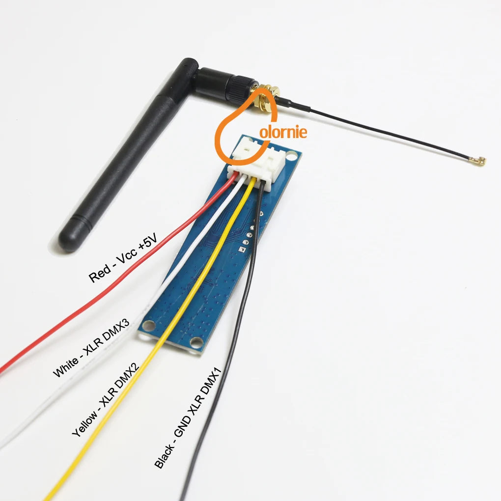 Transmisor y receptor DMX inalámbrico de 2,4 GHz