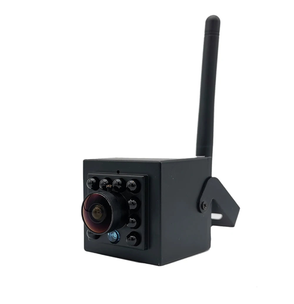 Mini IR IP Camera with TF Card Slot, 940nm Night Vision, Two-Way Audio
