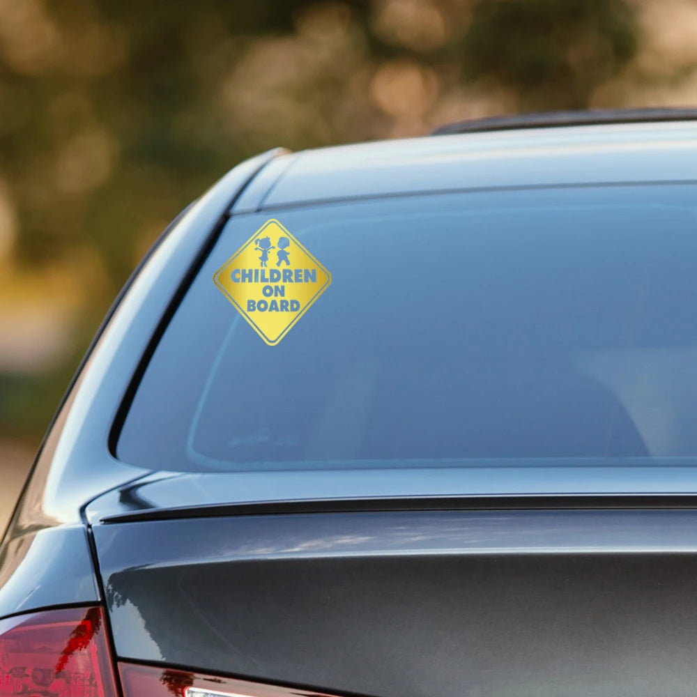 Kinder an Bord Auto-Aufkleber – Diamantendesign