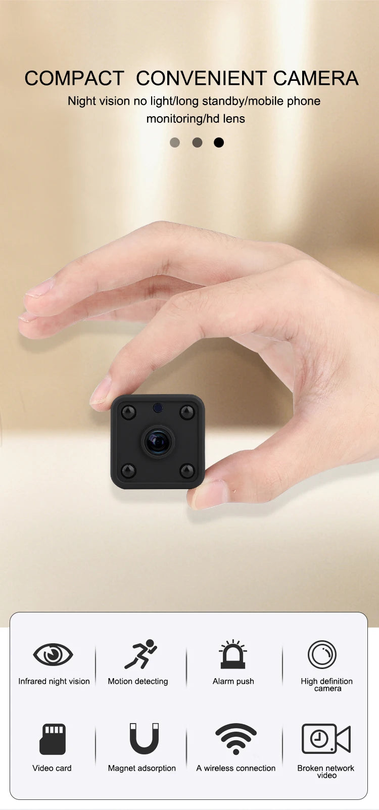 X6S 1080P Mini Camera WiFi Night Vision Recorder