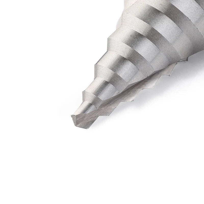 HSS Spiral Step Drill Bit, 4-32 mm or 6-60 mm